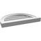 Ekena Millwork Round Top Surface Mount PVC Gable Vent w/ 2"W x 2"P Brickmould Sill Frame, 20"W x 14"H GVPRT20X1403SN - alternate 2